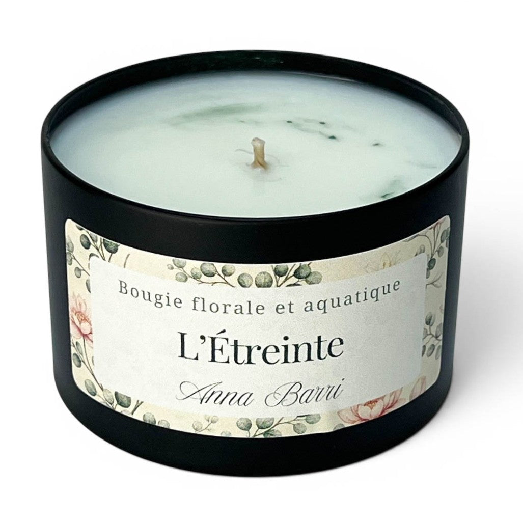L’Étreinte | Bougie florale et aquatique | 40h de diffusion
