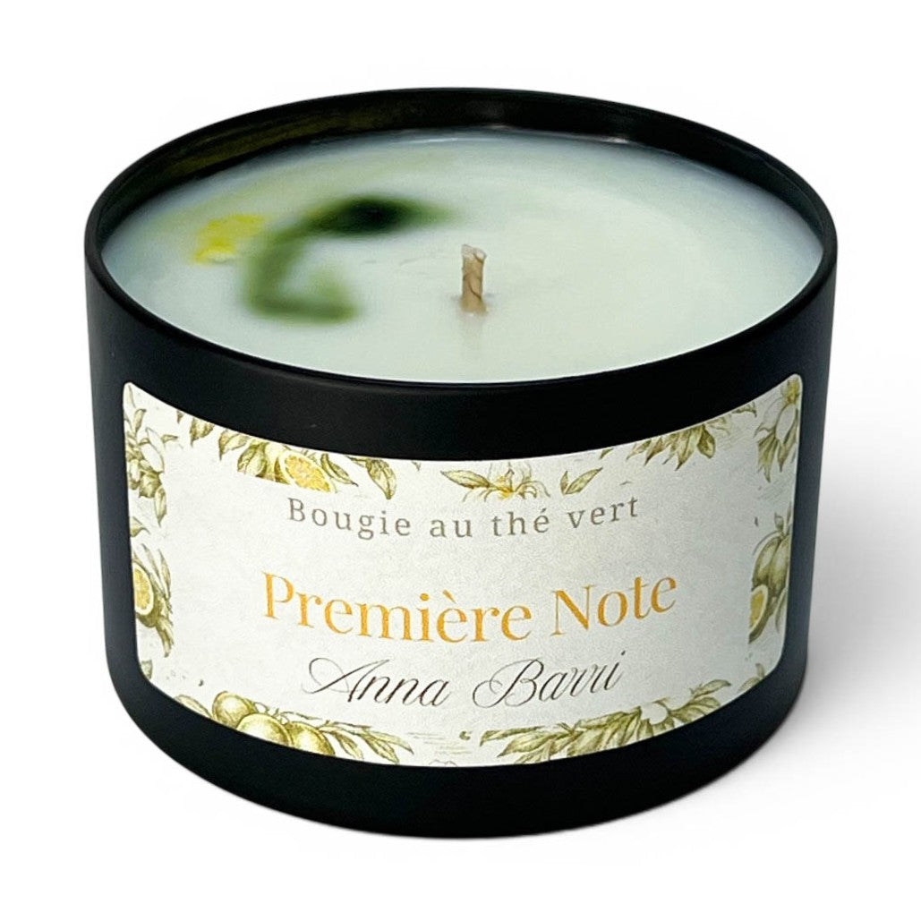 Première note | Bougie Parfumée au thé vert | 40h de diffusion