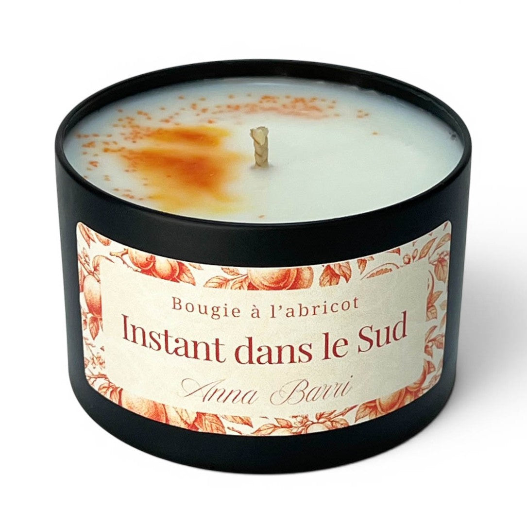Instant dans le Sud | Bougie Parfumée à l'abricot | 40h de diffusion