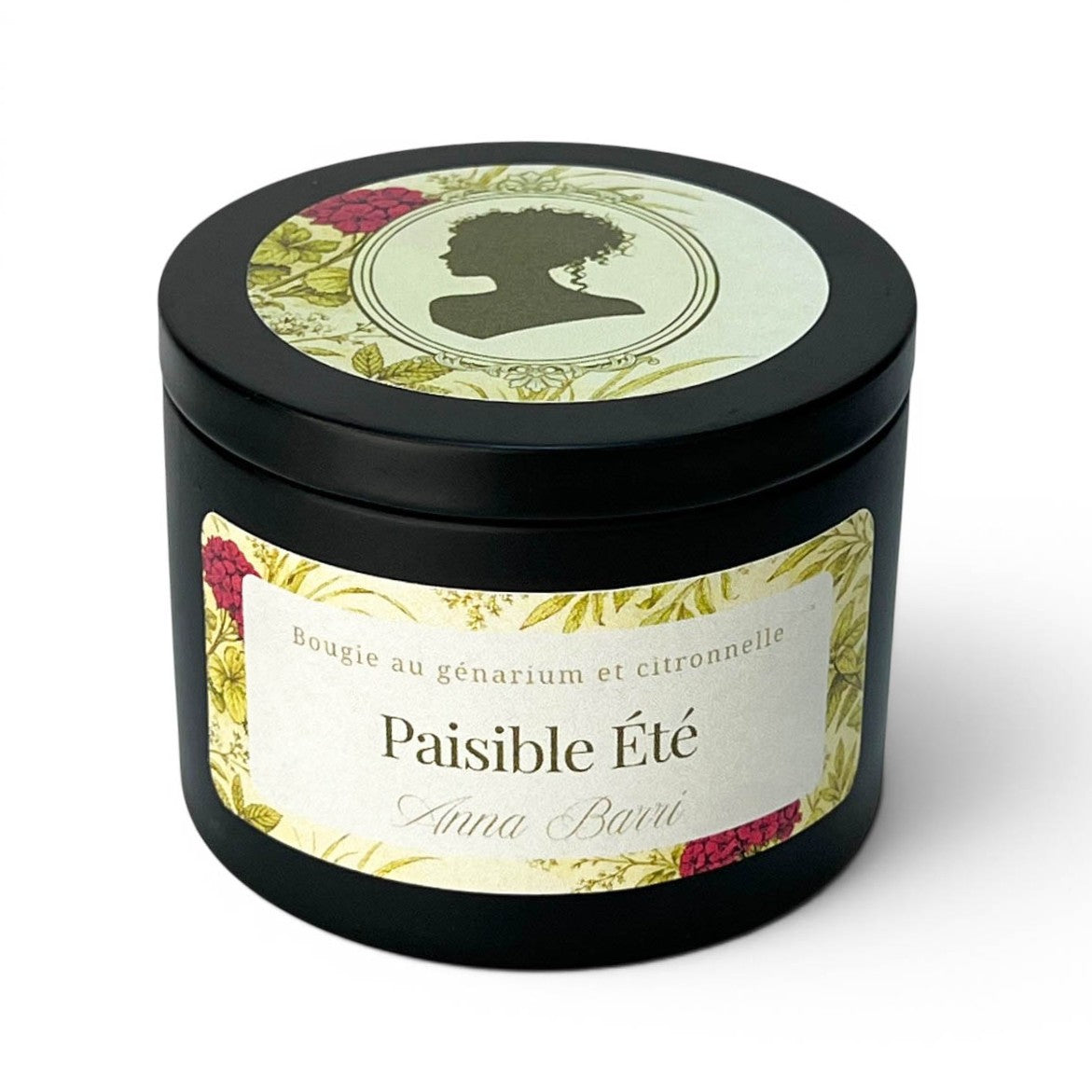 Paisible été | Bougie Parfumée au géranium et citronnelle | 40h de diffusion