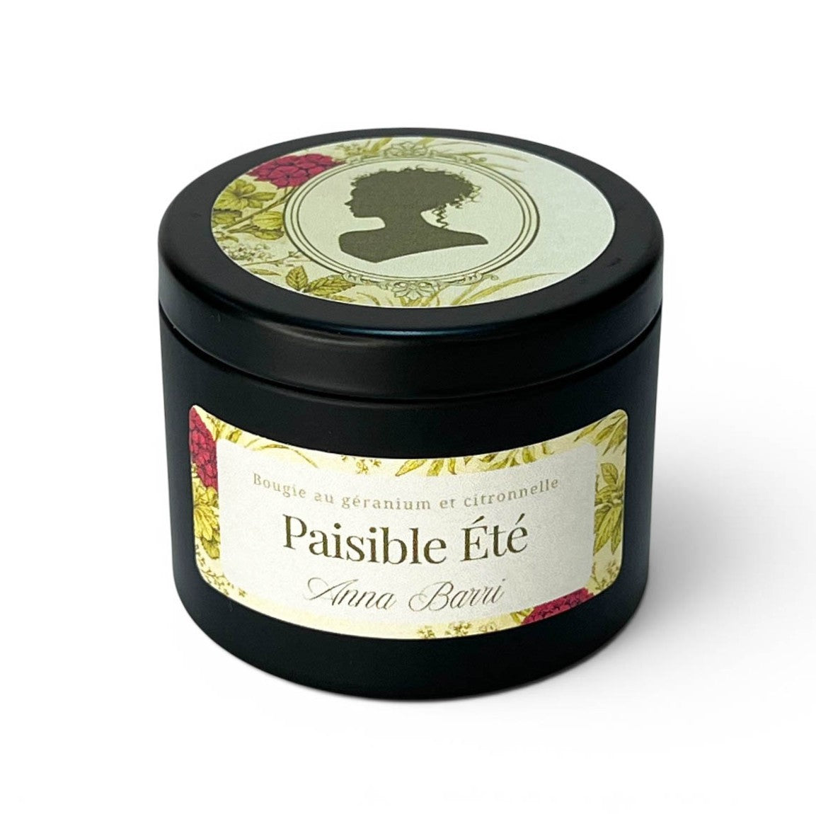 Paisible été | Bougie Parfumée au géranium et citronnelle | 22h de diffusion