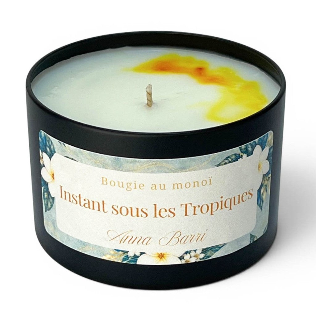 Instant sous les tropiques | Bougie Parfumée au Monoï | 40h de diffusion